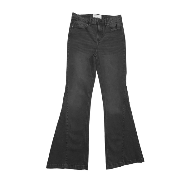 Banjara Denim - Banjara Flared Jeans 7/27 Faded Black High Rise